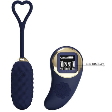 Uovo Vibrante Wireless in Silicone con 10 Vibrazioni e Telecomando
